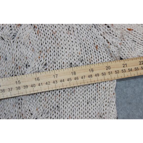 Natural Reflections NWT Women's‎ Pristine Cable Knit Open Front Cardigan Size XL - Picture 6 of 9